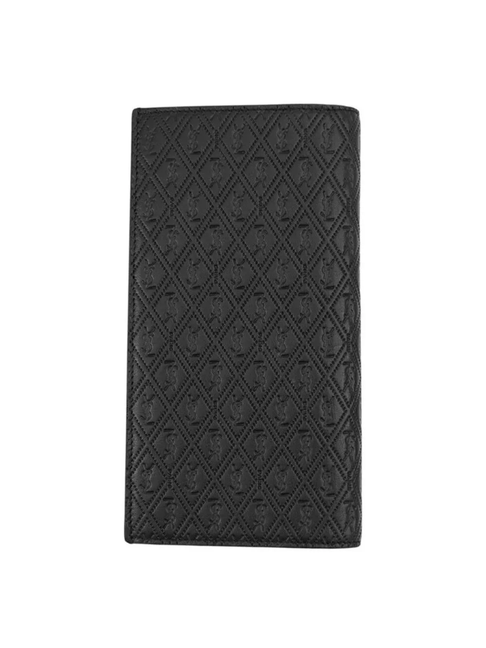 Saint Laurent Paris Wallet Monogram Leather Bifold Black